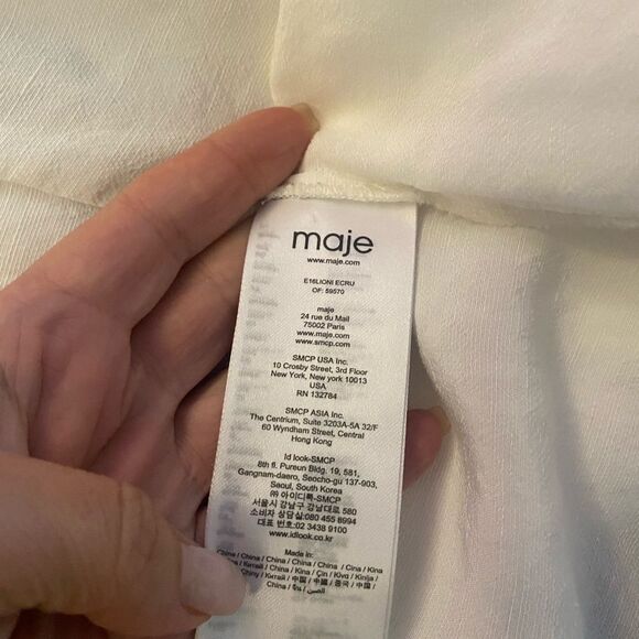 Maje embroidered boho blouse, S - Picture 10 of 11